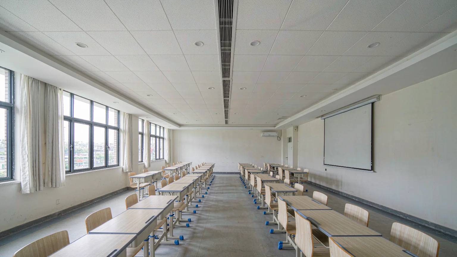 Classroom furniture display