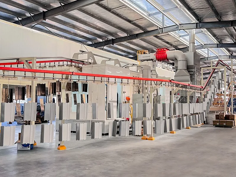 Powder-coating line